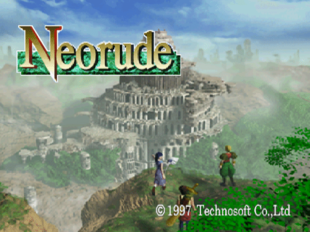 Neorude title screen for Playstation